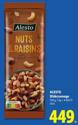 Lidl Alesto nuts & raisins ajánlat