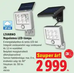 Lidl Livarono napelemes led-lampa ajánlat