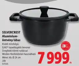 Lidl Silvercrest alumínium-öntvény lábas ajánlat
