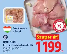 Lidl Húsfarm friss csirkefelsőcomb-filé ajánlat