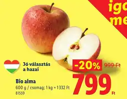 Lidl Bio alma ajánlat