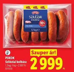 Lidl Pikok sziléziai kolbász ajánlat