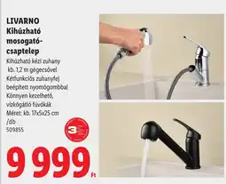 Lidl Livarno kihúzható mosogató-csaptelep ajánlat