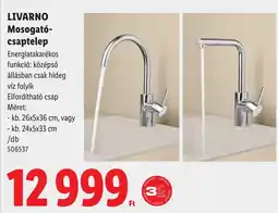 Lidl Livarno mosogató-csaptelep ajánlat