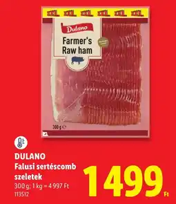 Lidl Dulano falusi sertéscomb szeletek ajánlat