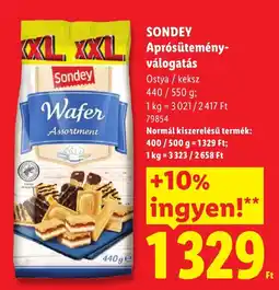 Lidl Sondey wafer assortment ajánlat