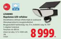 Lidl Livarno napelemes led-reflektor ajánlat