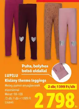 Lidl Lupilu kislány thermo leggings ajánlat