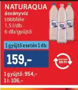 Metro Naturaqua ásványvíz ajánlat