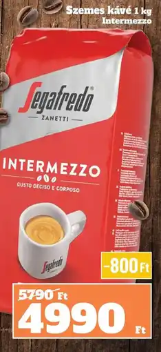 Family Diszkont Segafredo Szemes kávé Intermezzo ajánlat