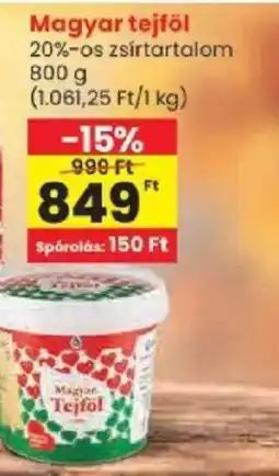Spar Magyar tejföl ajánlat