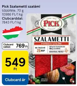 Tesco Pick szalámi ajánlat