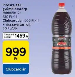 Tesco Piroска gyümölcsszörp ajánlat