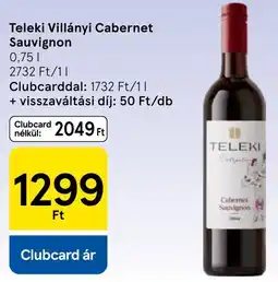 Tesco Teleki Cabernet Sauvignon ajánlat