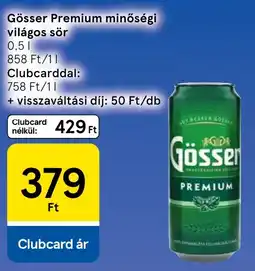 Tesco Gösser premium ajánlat