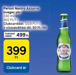 Tesco Peroni Nastro Azzurro üveges sör ajánlat