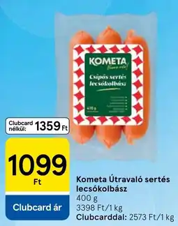 Tesco Kometa útravaló sertés lecsókolbász ajánlat