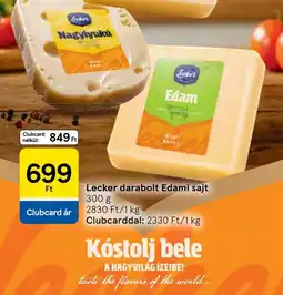 Tesco Lecker darabolt Edami sajt ajánlat