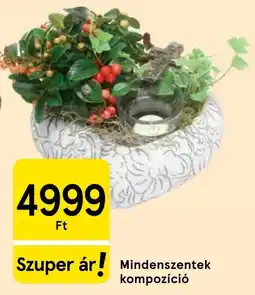 Tesco Mindenszentek kompozíció ajánlat