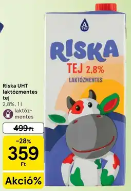 Tesco Riska laktózmentes tej ajánlat