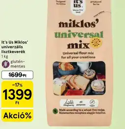 Tesco It's Us Miklos' univerzális lisztkeverék ajánlat