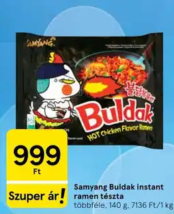 Tesco Samyang buldak instant ramen tészta ajánlat