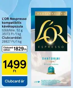 Tesco L'OR kávékapszula ajánlat