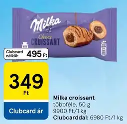 Tesco Milka croissant ajánlat