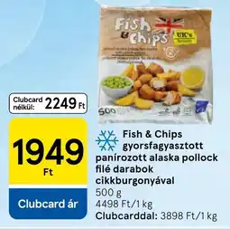 Tesco Fish & Chips ajánlat
