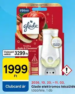 Tesco Glade elektromos készülék ajánlat