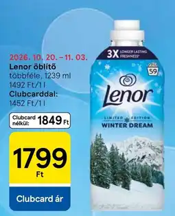 Tesco Lenor öblítő ajánlat