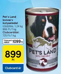 Tesco Pet's Land konzerv kutyaeledel ajánlat