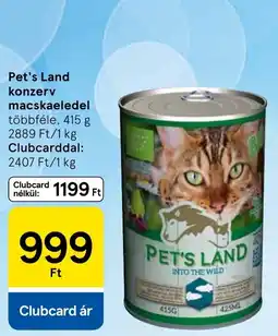 Tesco Pet's Land konzerv macskaeledel ajánlat