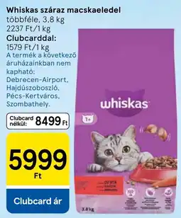 Tesco Whiskas száraz macskaeledel ajánlat