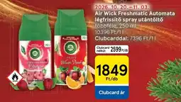 Tesco Air Wick Freshmatic Automata légrfrissítő spray utántöltő ajánlat