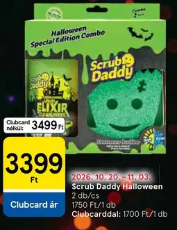 Tesco Scrub Daddy Halloween ajánlat
