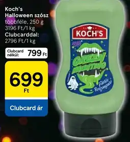 Tesco Koch's halloween szósz ajánlat