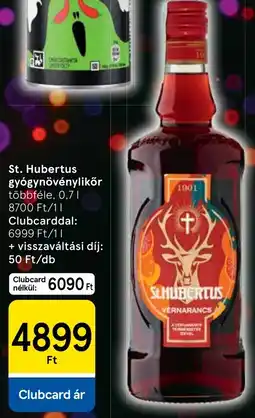 Tesco St. Hubertus gyógynövénylikör ajánlat