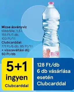 Tesco Mizse ásványvíz ajánlat