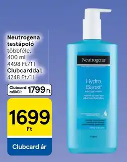 Tesco Neutrogena testápoló ajánlat