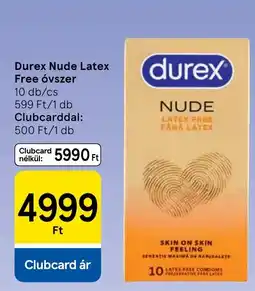 Tesco Durex nude latex free óvszer ajánlat
