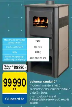 Tesco Velence kandalló ajánlat