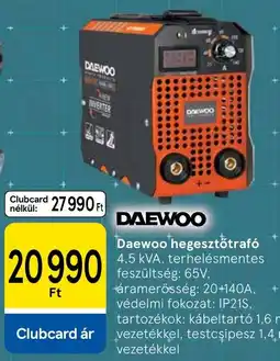 Tesco Daewoo hegesztótrafó ajánlat