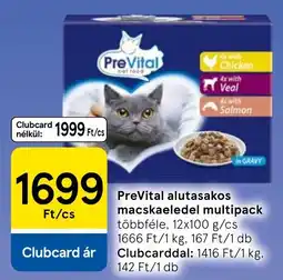 Tesco PreVital alutasakos macskaeledel ajánlat