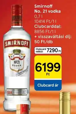Tesco Smirnoff vodka ajánlat