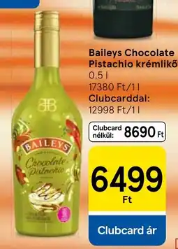 Tesco Baileys chocolate pistachio krémlikő ajánlat