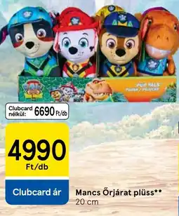 Tesco Mancs Órjárat plüss ajánlat