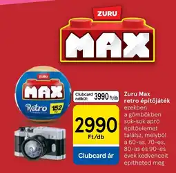 Tesco Zuru max retro építőjáték ajánlat