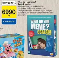 Tesco What do you meme? - Családi kiadás ajánlat