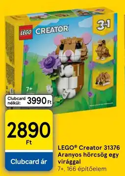 Tesco Lego creator 31376 aranyos hörcsög egy virággal ajánlat